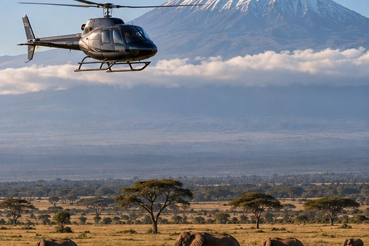 Kilimanjaro &amp; Amboseli Helicopter Experience