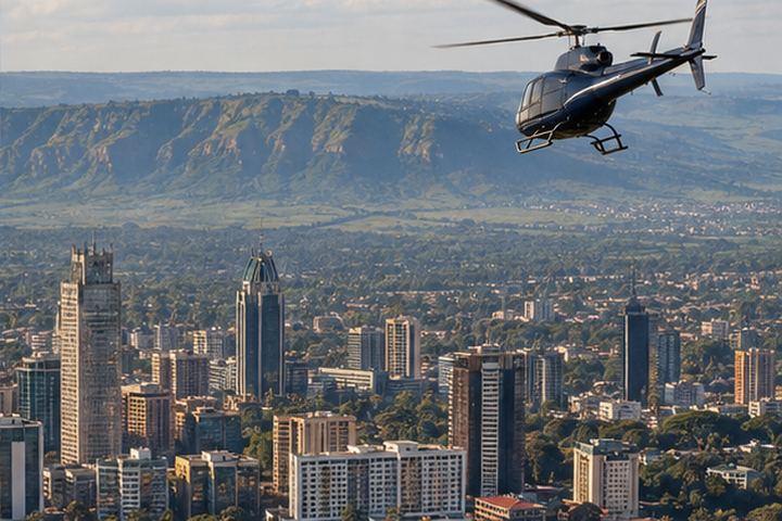 Nairobi Skyline &amp; Rift Valley Helicopter Flight
