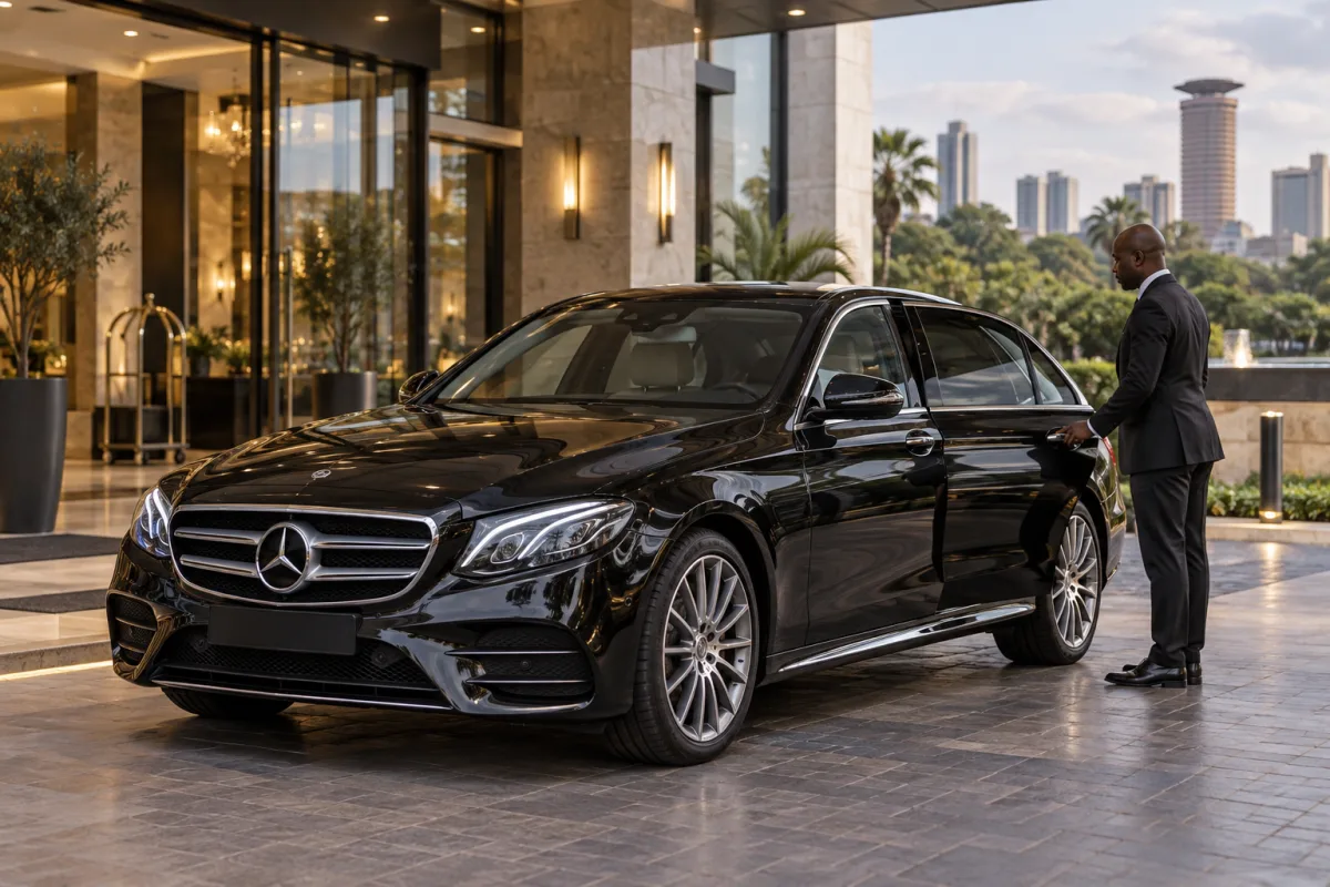 Mercedes-Benz E-Class (Chauffeur) available for hire in East Africa