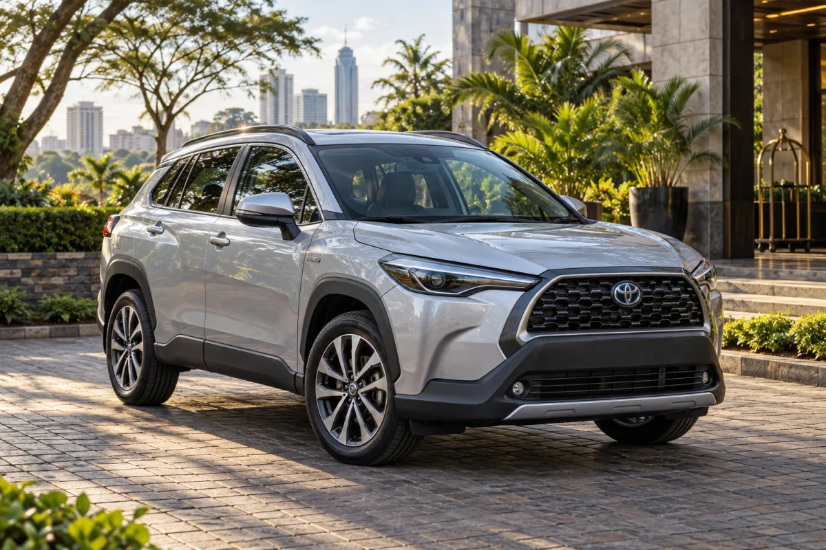 Toyota Corolla Cross Hybrid available for hire in East Africa