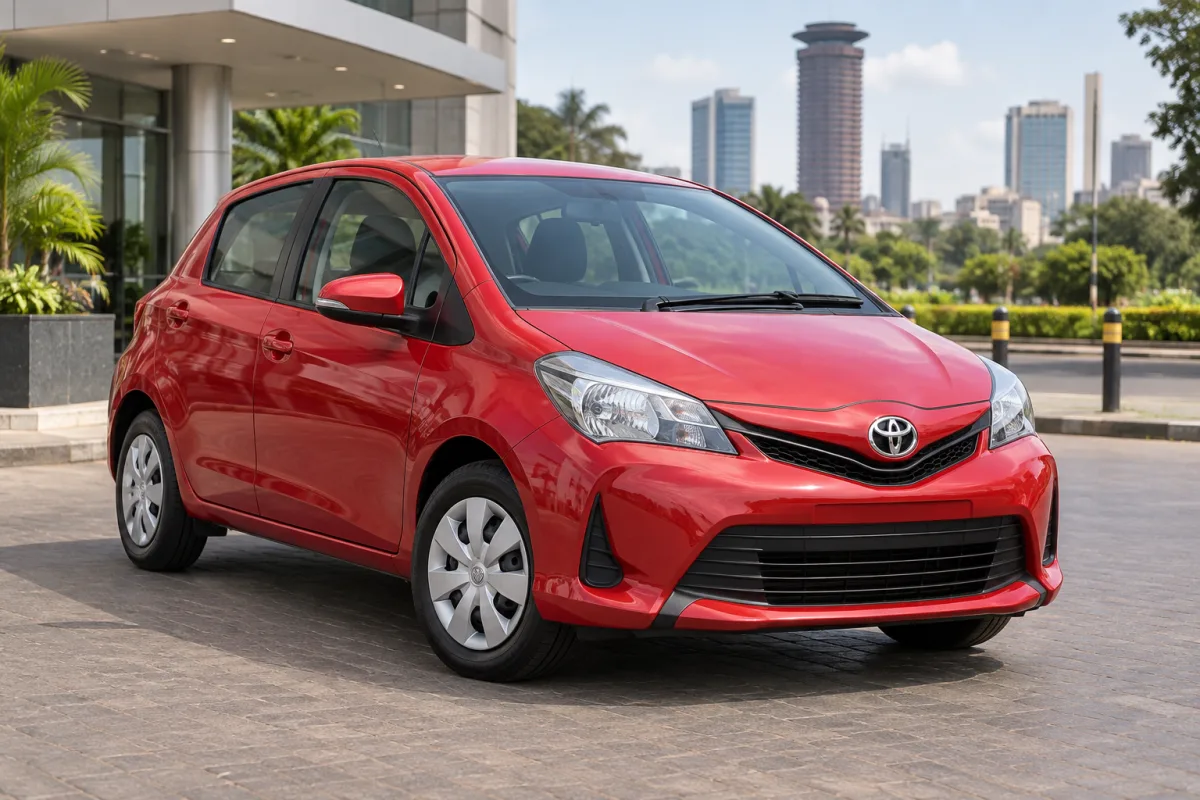 Toyota Vitz (Economy) available for hire in East Africa